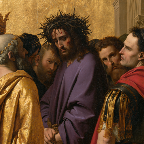 Ecce Homo - Dourado sagrado · Quadrado n° 3 - Arte cristã
