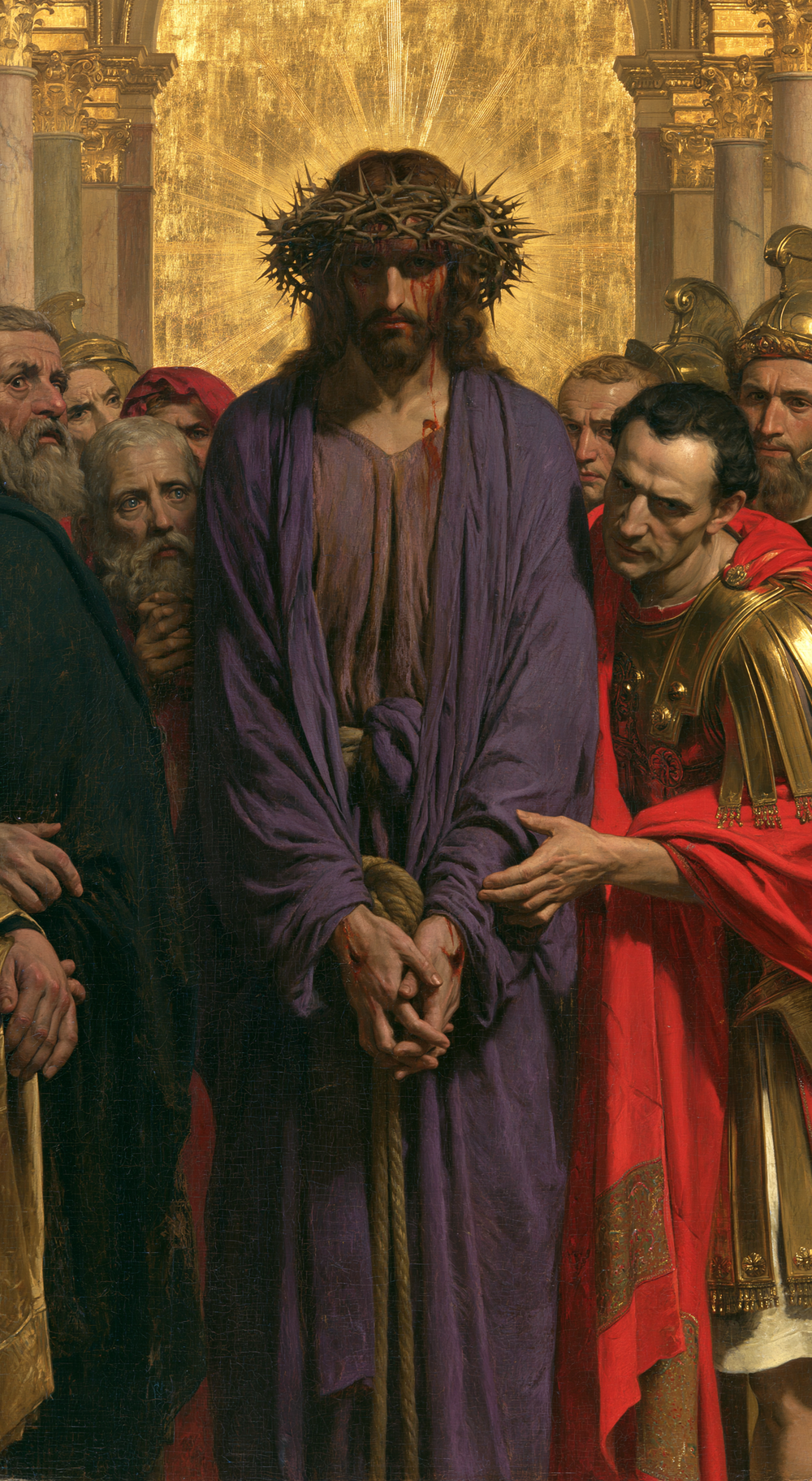 Ecce Homo - Dourado sagrado · Retrato n° 5 - Arte cristã