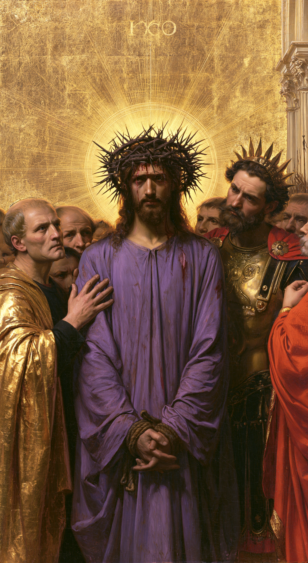 Ecce Homo - Dourado sagrado · Retrato n° 7 - Arte cristã