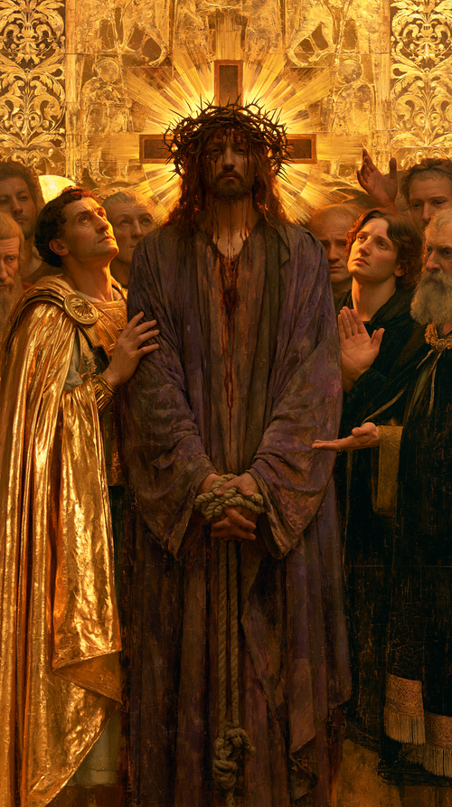 Ecce Homo - Dourado sagrado · Retrato n° 8 - Arte cristã