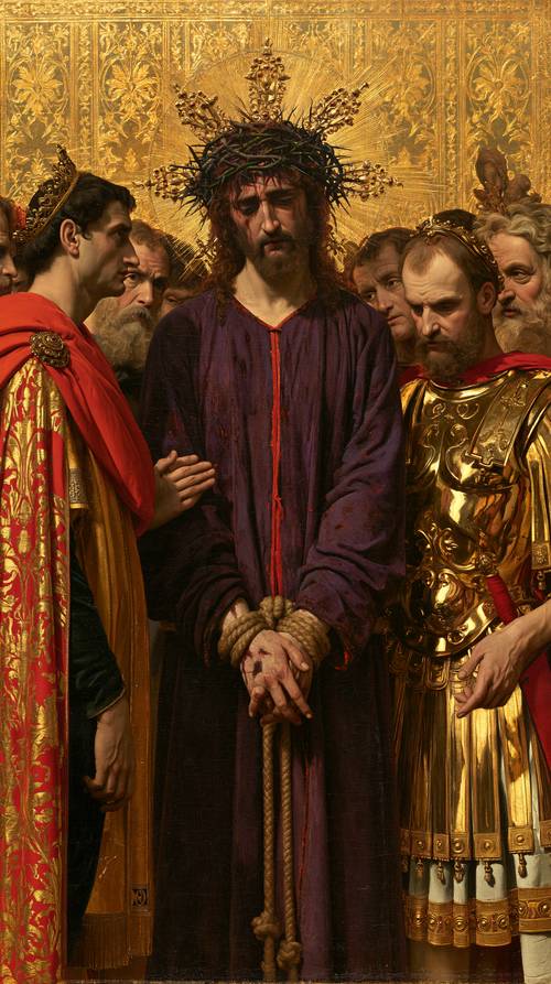 Ecce Homo - Dourado sagrado · Retrato n° 11 - Arte cristã