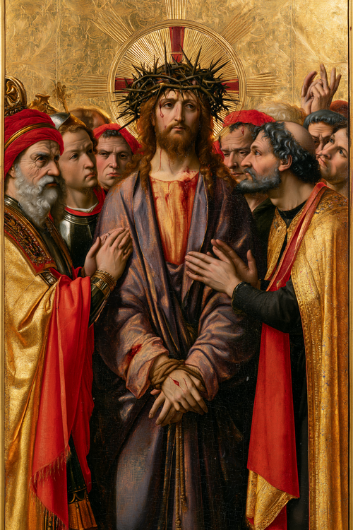 Ecce Homo - Dourado sagrado · Retrato n° 12 - Arte cristã