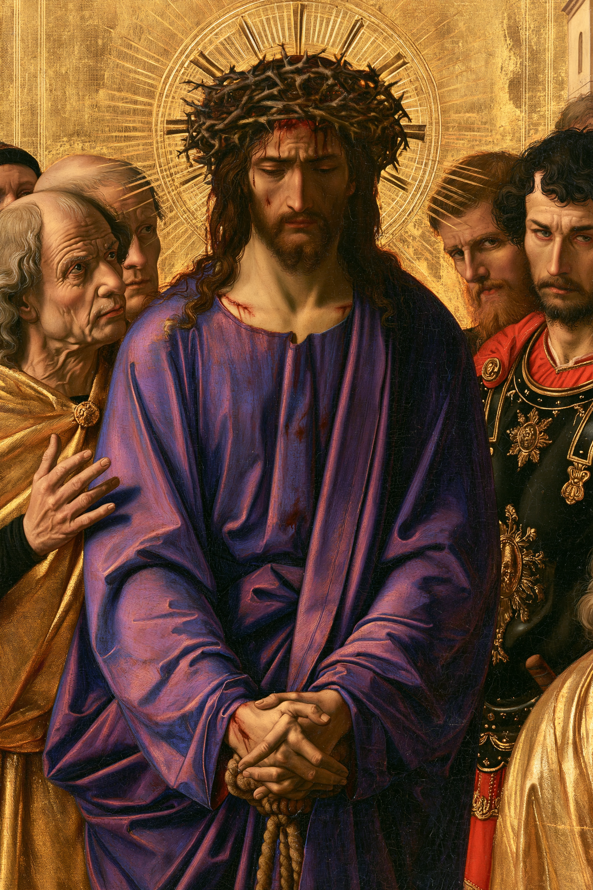 Ecce Homo - Dourado sagrado · Retrato n° 13 - Arte cristã