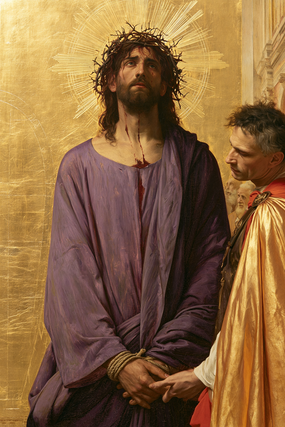 Ecce Homo - Dourado sagrado · Retrato n° 14 - Arte cristã