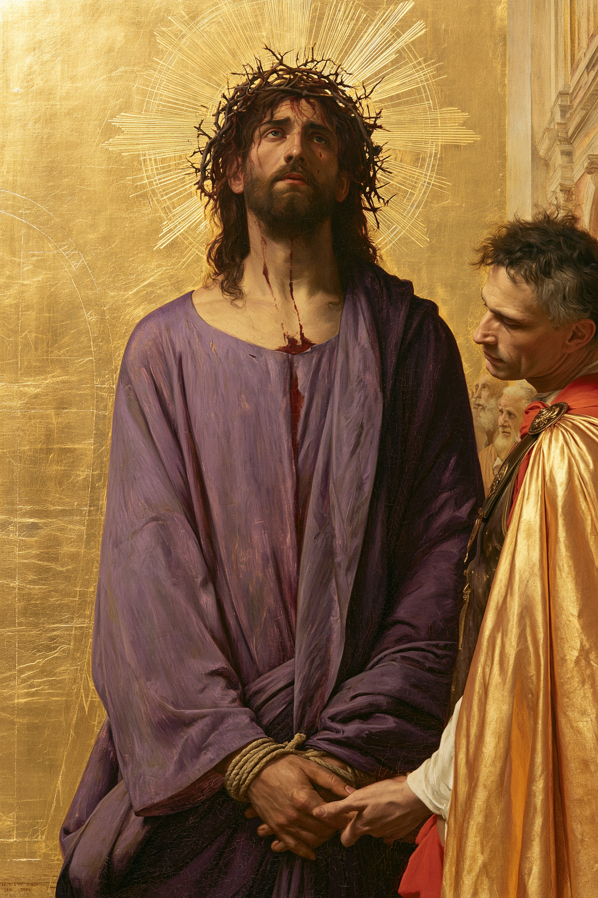 Ecce Homo - Dourado sagrado · Retrato n° 14 - Arte cristã