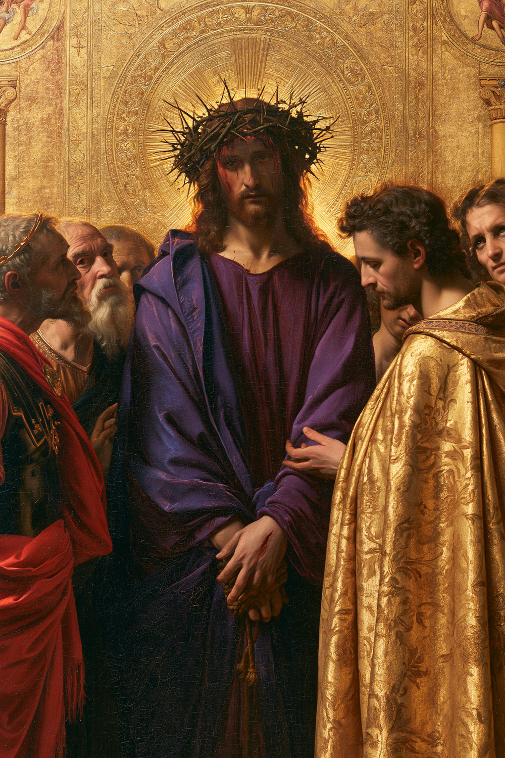 Ecce Homo - Dourado sagrado · Retrato n° 15 - Arte cristã