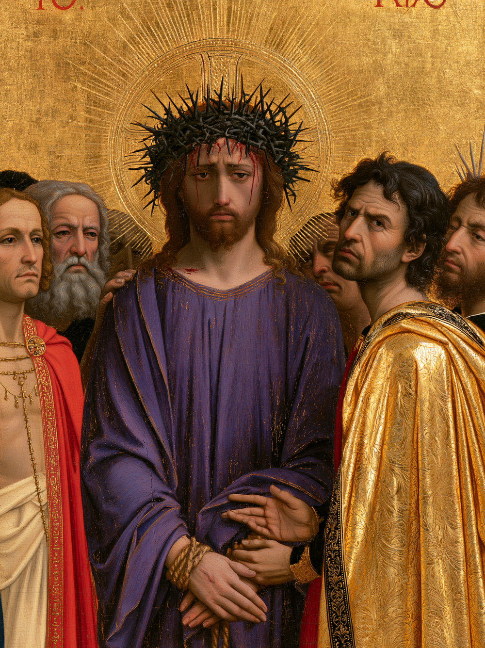 Ecce Homo - Dourado sagrado · Retrato n° 17 - Arte cristã