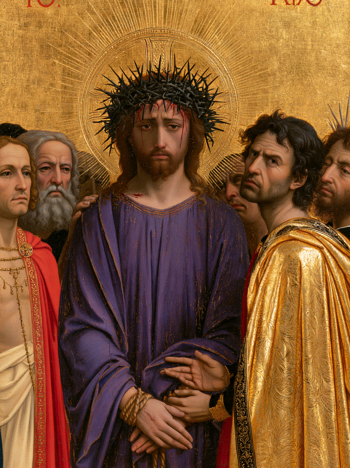 Ecce Homo - Dourado sagrado · Retrato n° 17 - Arte cristã