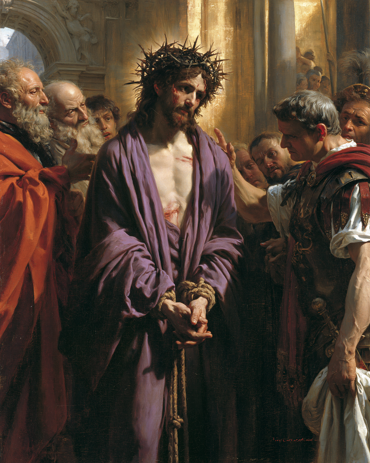 Ecce Homo - Dourado sagrado · Retrato n° 21 - Arte cristã