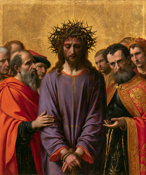 Ecce Homo - Dourado sagrado · Retrato n° 23 - Arte cristã
