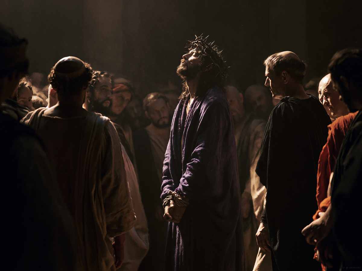 Ecce Homo — Upturned Eyes in Bare Night