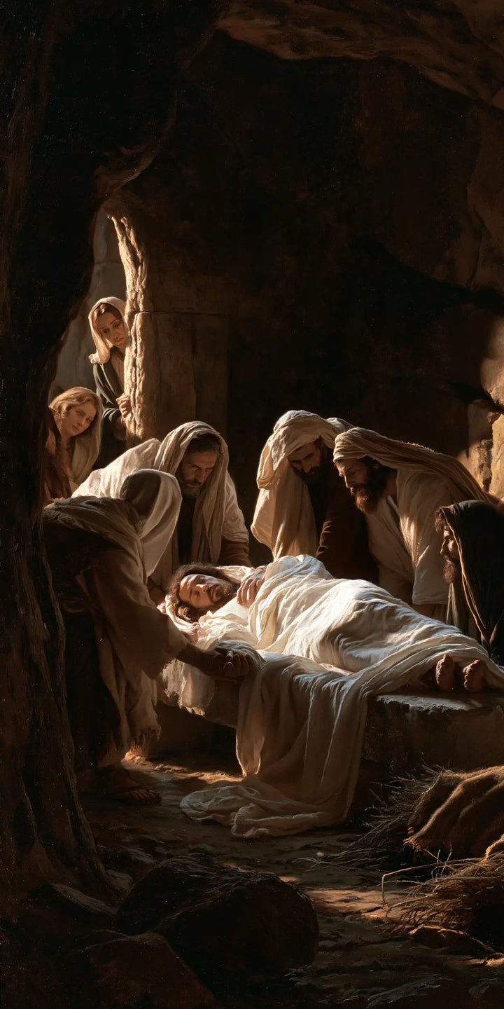 The Entombment of Jesus Christ — Faces Deep Within the Rock