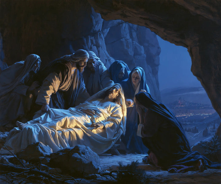 The Entombment of Jesus Christ — Rest Beneath the Cobalt Vault