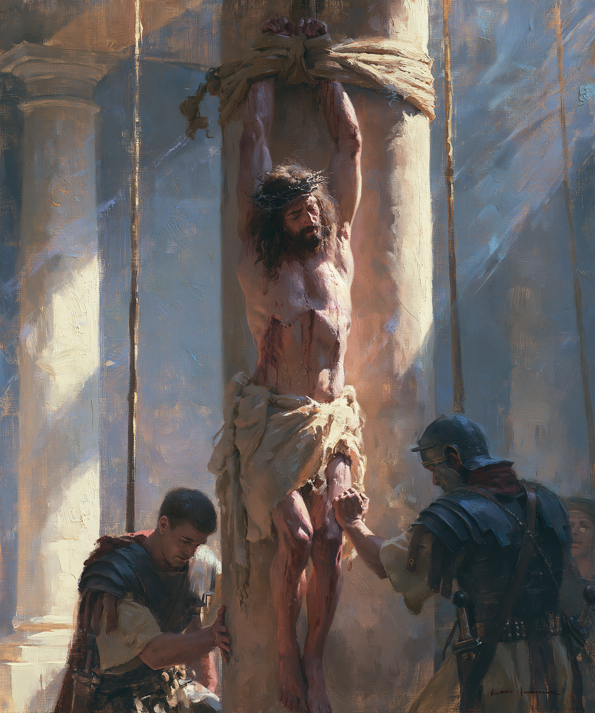 A Flagelação de Cristo - Impressionista · Retrato n° 15 - Arte cristã