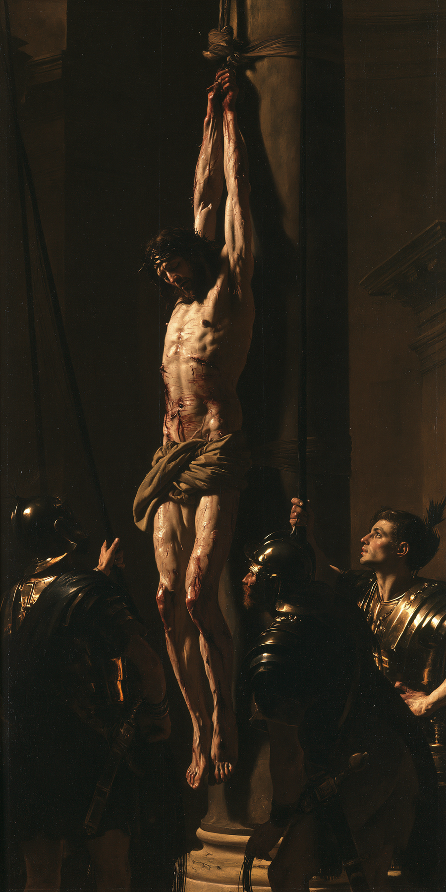 The Flagellation of Christ - Black and gold · Portrait n° 1