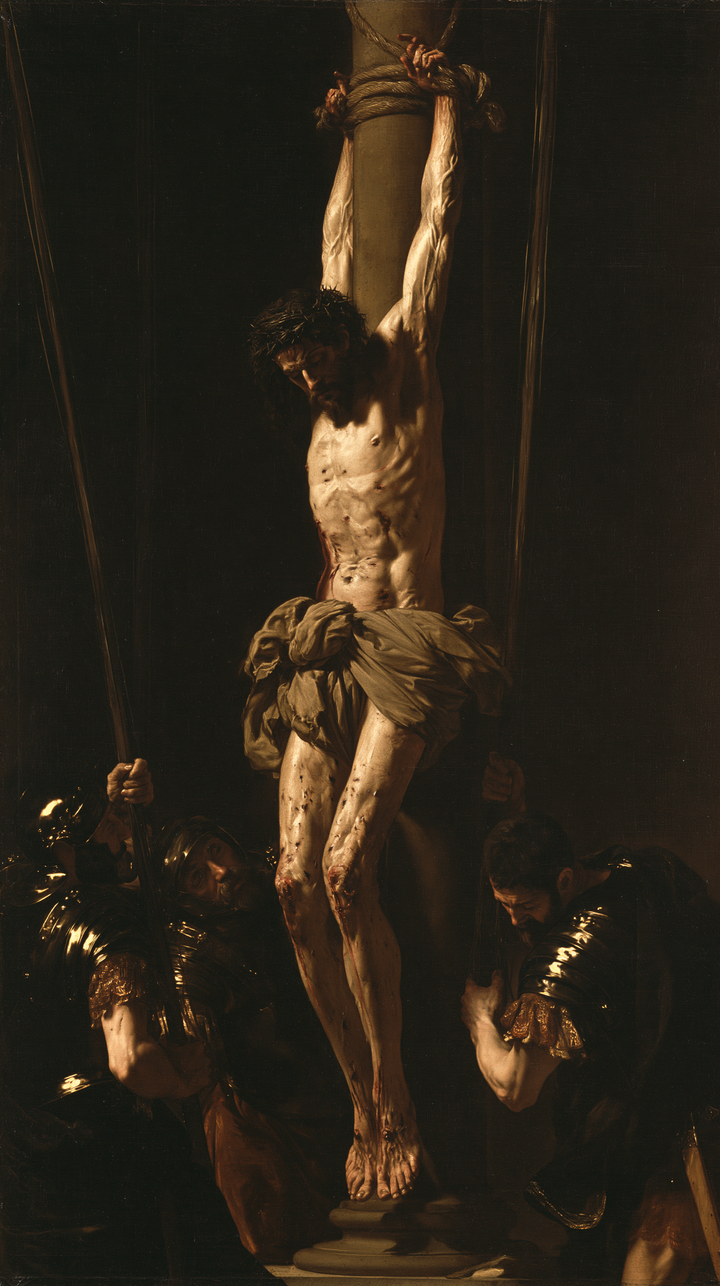 A Flagelação de Cristo - Preto e dourado · Retrato n° 5