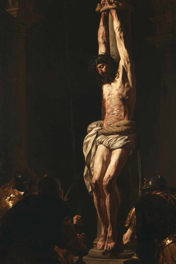 A Flagelação de Cristo - Preto e dourado · Retrato n° 8