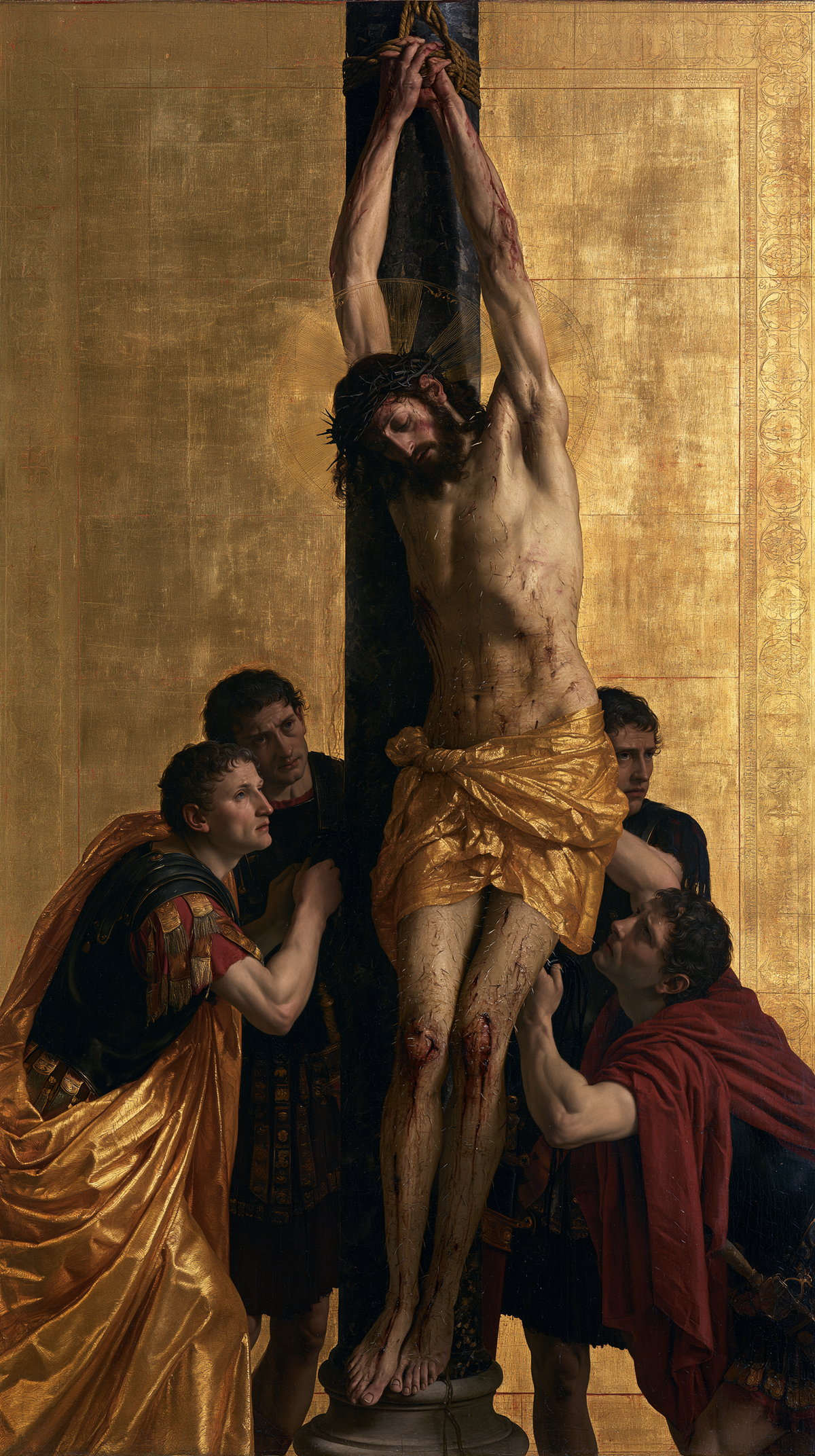 A Flagelação de Cristo - Sagrado Dourado · Retrato n° 3 - Arte cristã