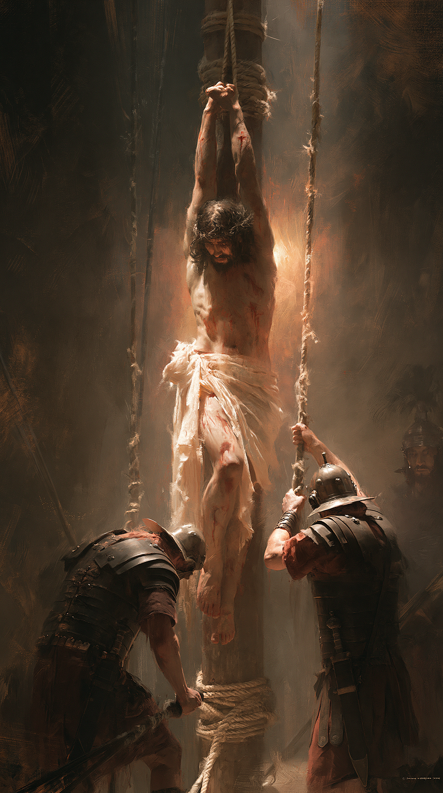 The Flagellation of Christ - Central symbol · Portrait n° 2