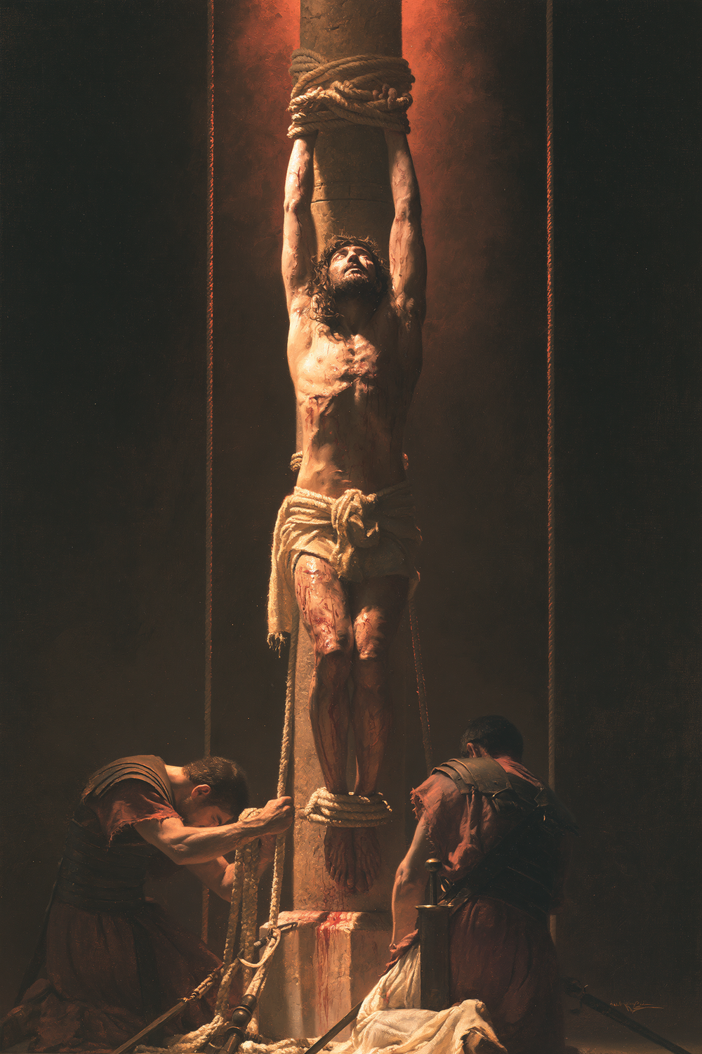 A Flagelação de Cristo - Símbolo central · Retrato n° 3 - Arte cristã