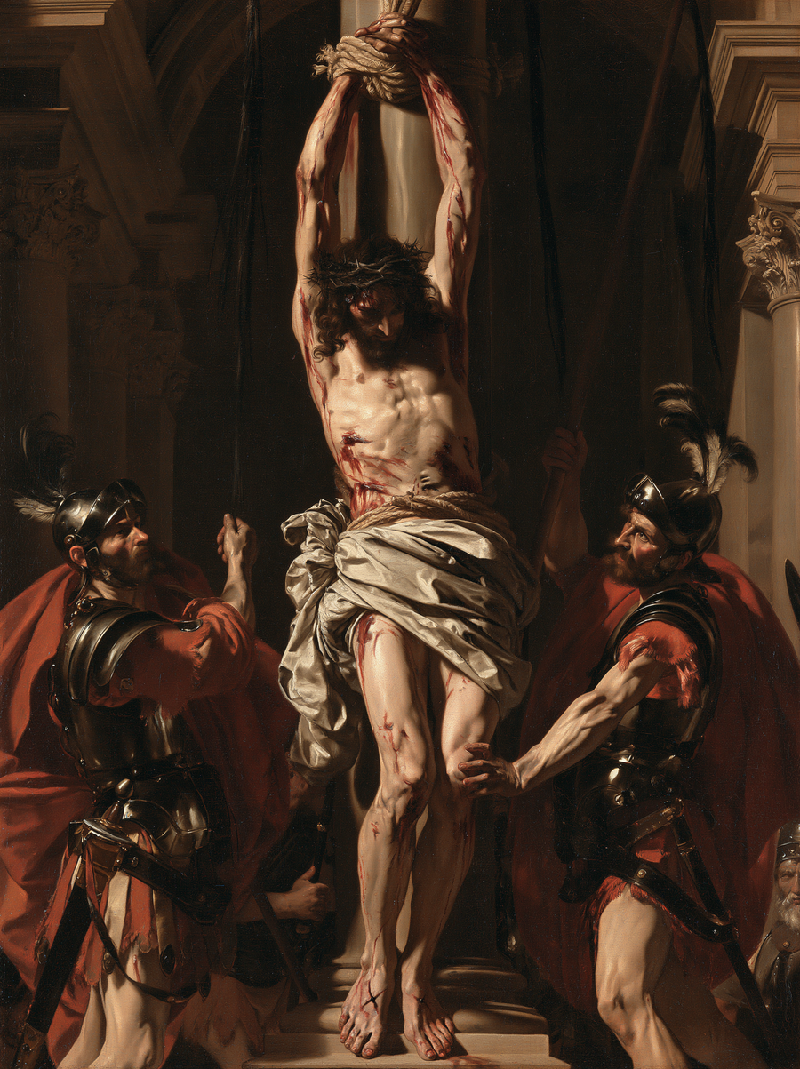 The Flagellation of Christ - Sacred monumental view · Portrait n° 2