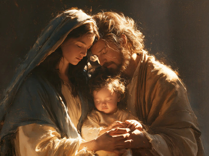 The Holy Family - Close Devotional Portrait · Landscape n° 1
