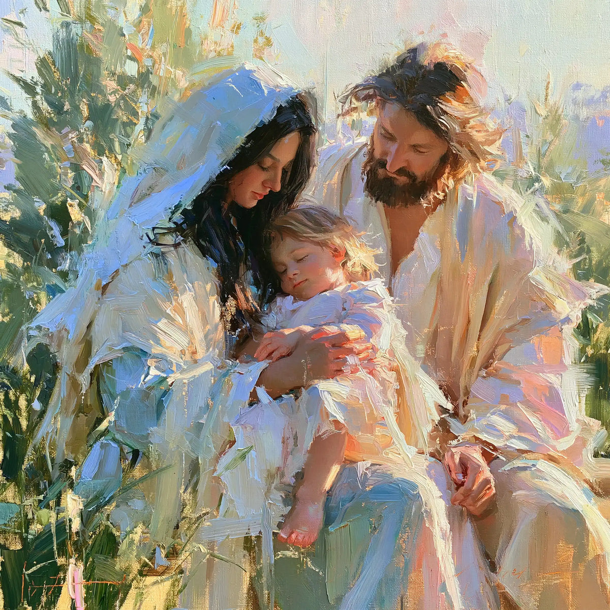 The Holy Family — The Child in Spring Light