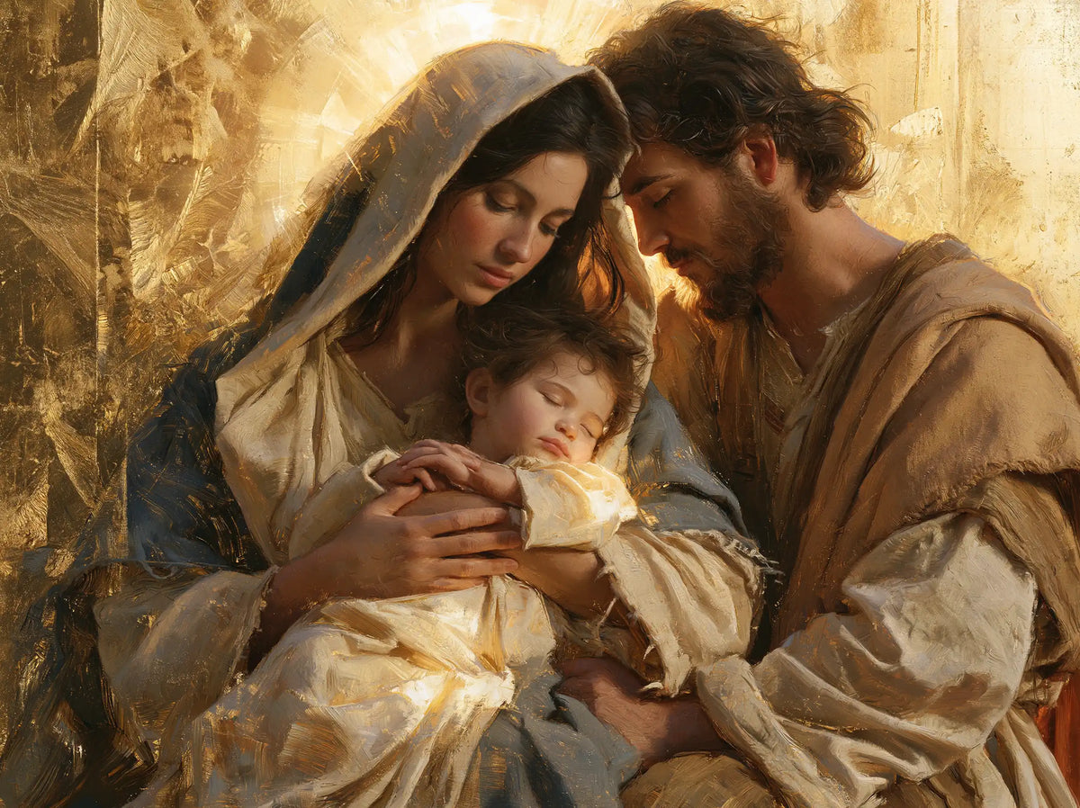 The Holy Family — Rest in the Gold of Home