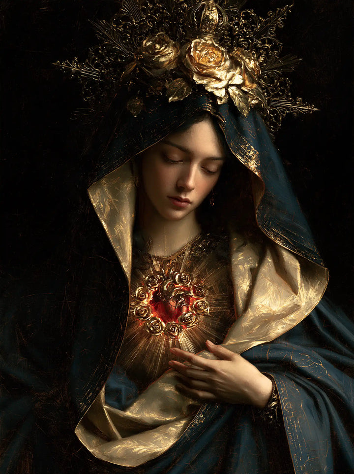 The Immaculate Heart of Mary — The Golden Rose Above Recollection