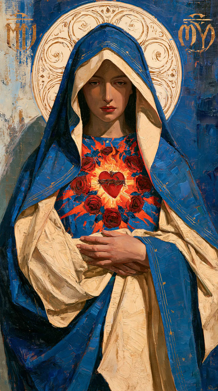 Immaculate Heart of Mary - Expressionist · Portrait n° 1
