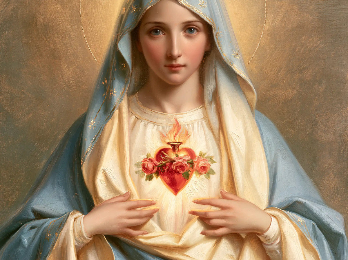 The Immaculate Heart of Mary — The Heart Between Two Peaceful Gestures