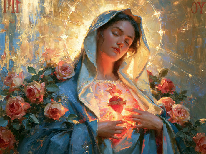 The Immaculate Heart of Mary — Ecstasy Among Roses and Rays