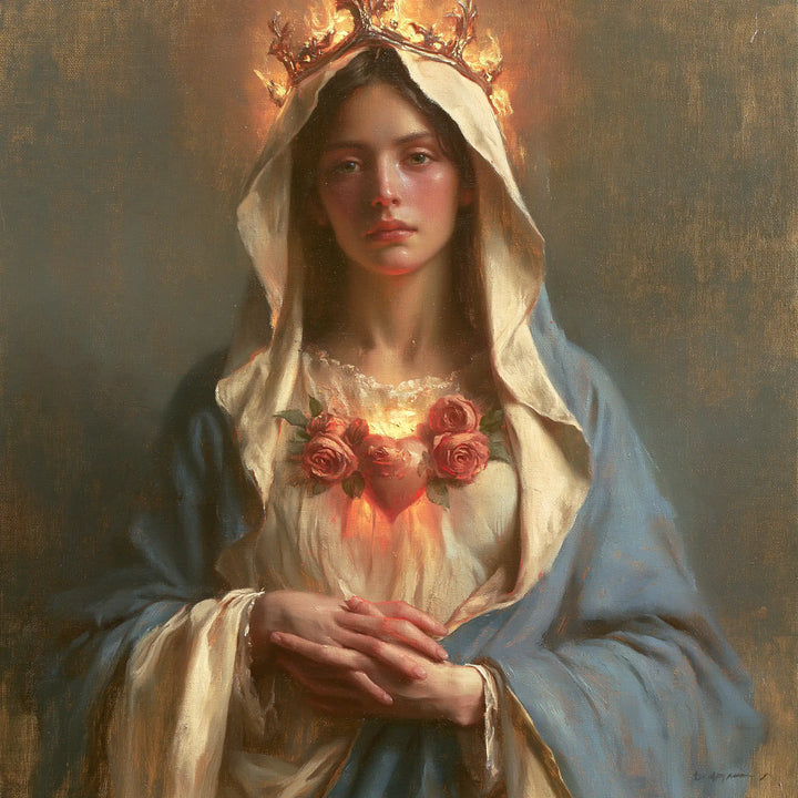 Immaculate Heart of Mary - Peace and Purity of Mary's Heart · Square n° 3