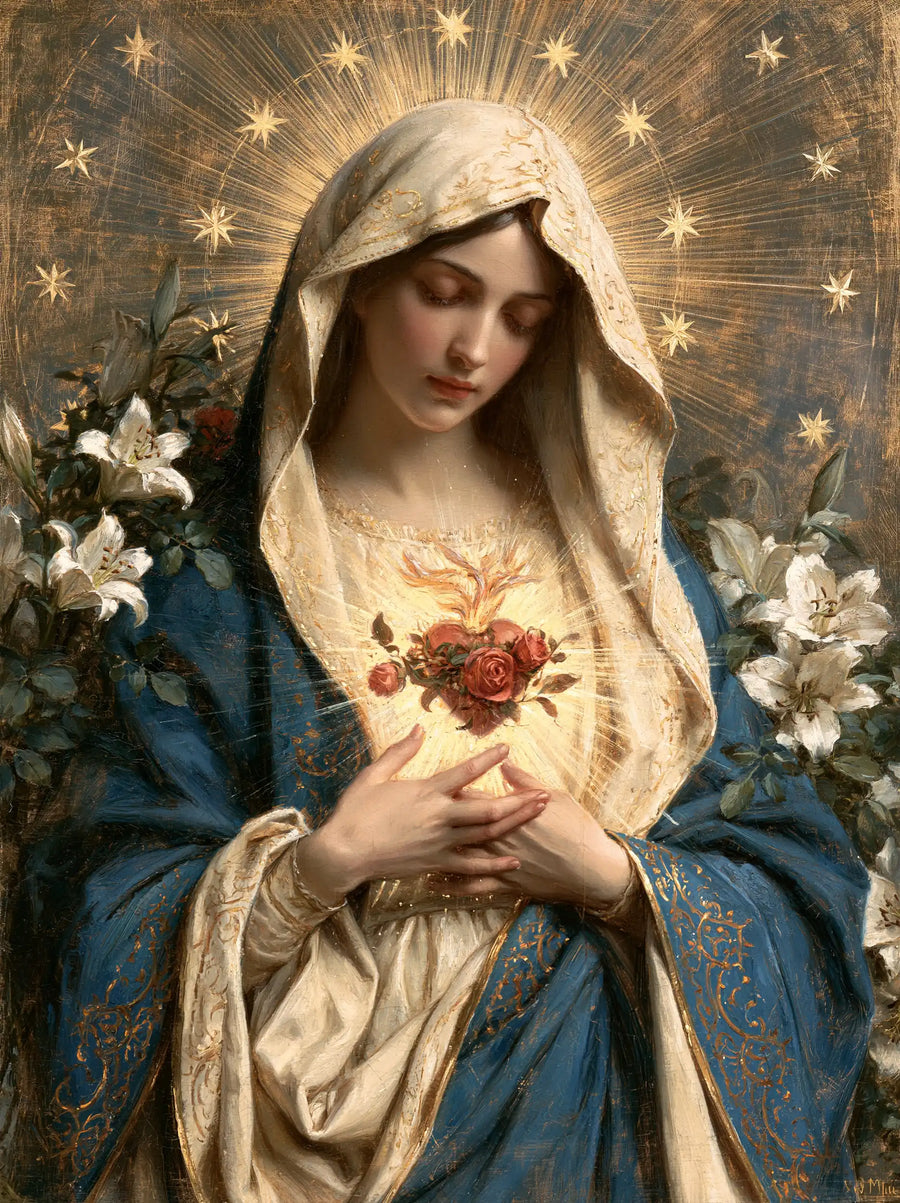 Immaculate Heart of Mary - Symbolist · Portrait n° 19