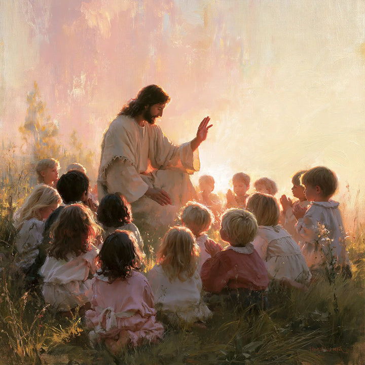 Jesus and the Children - Jesus and the Children at Dawn · Square n° 2