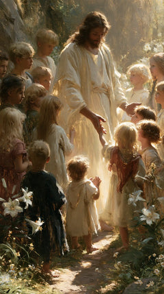 Jesus and the Children — The Gesture Bent toward the Smallest
