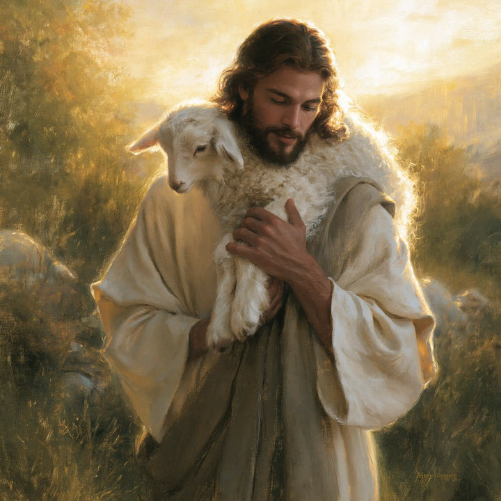 Jesus and the Lamb - Biblical Cinema · Square n° 2