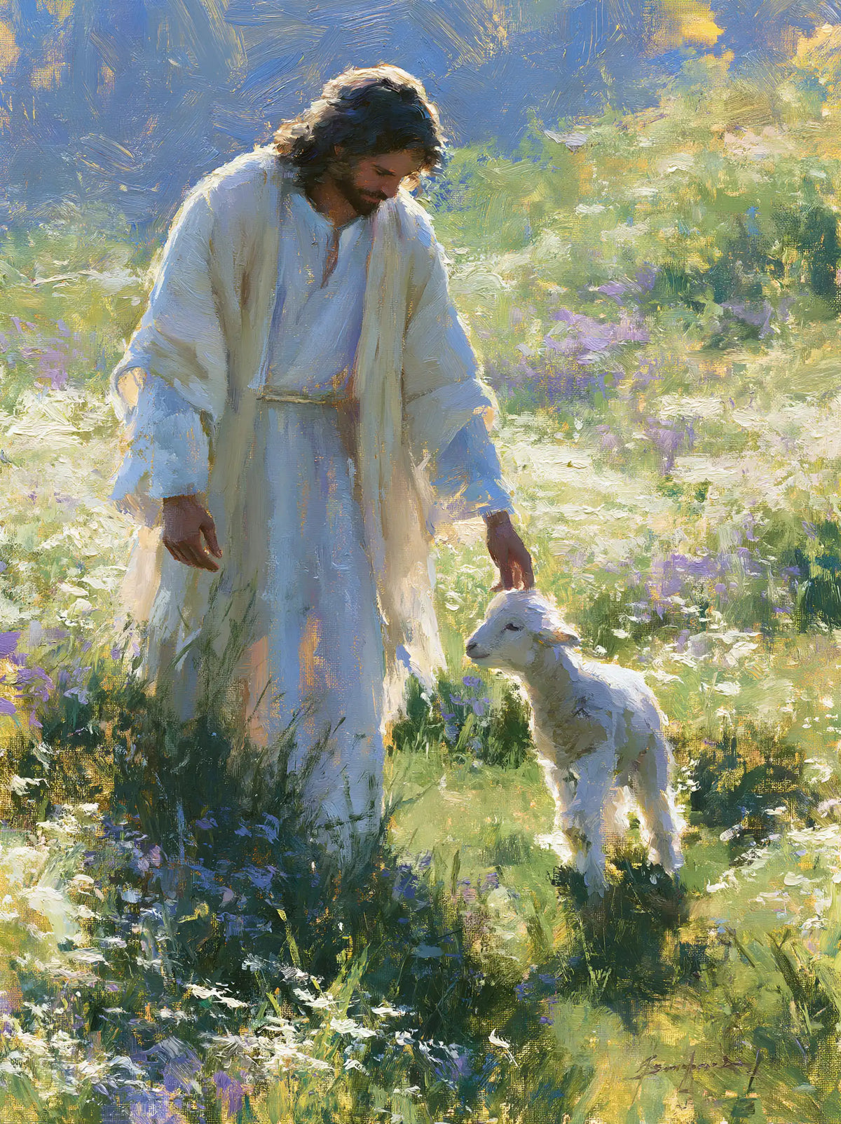 Jesus and the Lamb — A Muzzle Lifted Toward Tenderness