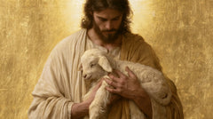 Jesus and the Lamb — The Gaze Upon Sleeping Innocence