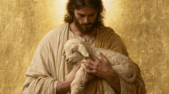 Jesus and the Lamb — The Gaze Upon Sleeping Innocence