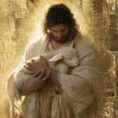 Jesus and the Lamb — The Little Sleep Beneath Crossed Hands