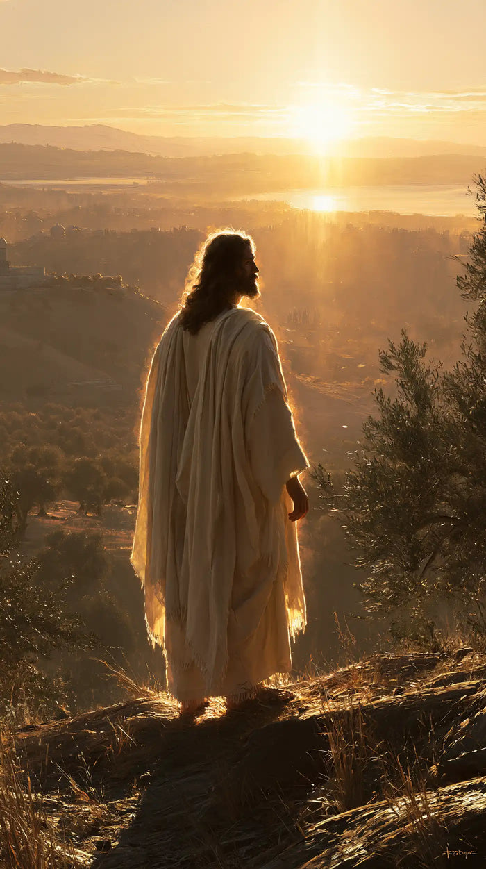 Jesus at Sunset - Sacred Silence · Portrait n° 9