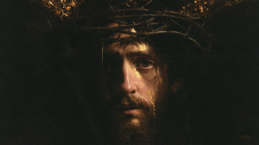 Jesus Crowned with Thorns — Gold upon the Silent Cheek