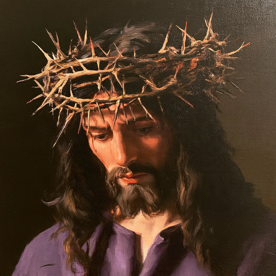 Jesus Crowned with Thorns — Silence beneath Copper Branches