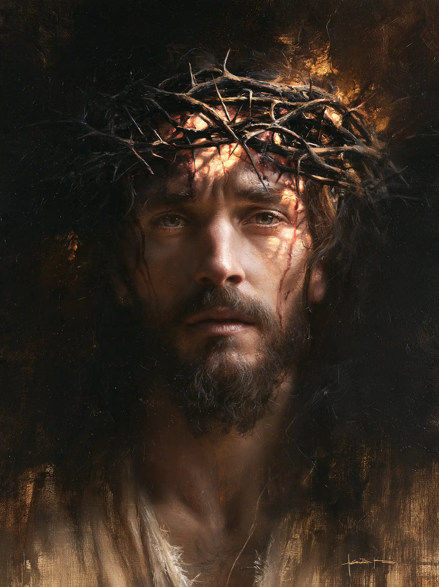 Jesus Crowned with Thorns — The Face Watched over by Embers