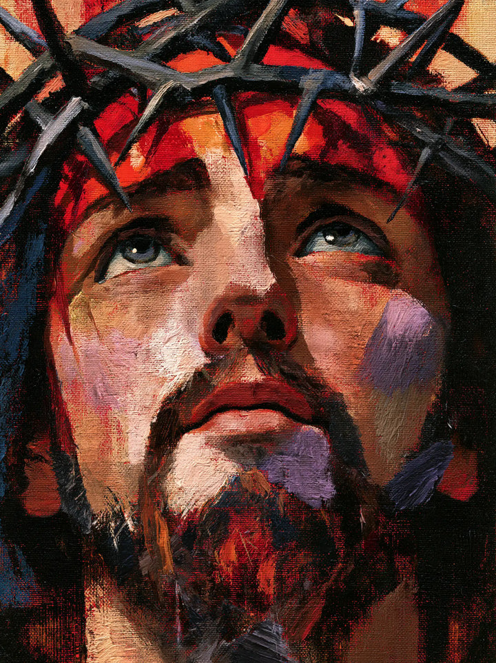 Jesus Crowned with Thorns — Heaven Sought in Broken Colors