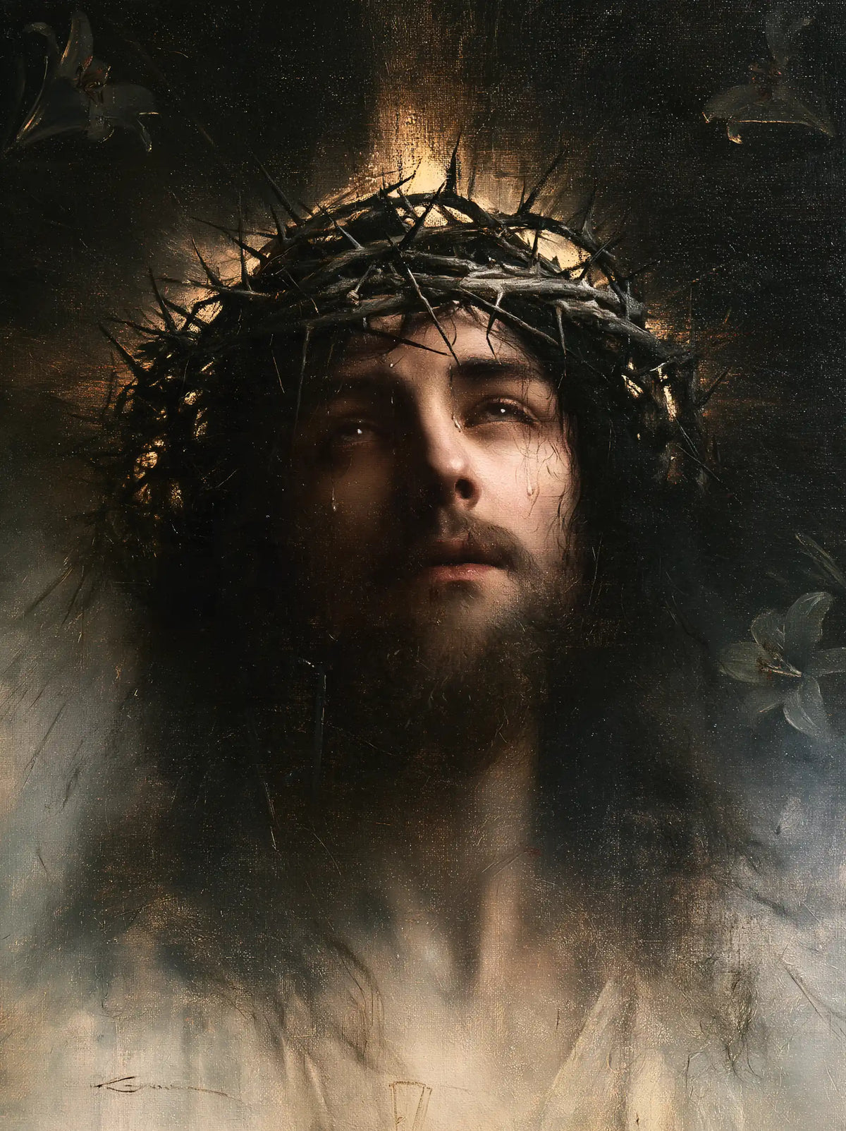 Jesus Crowned with Thorns — The High Gleam behind the Crown