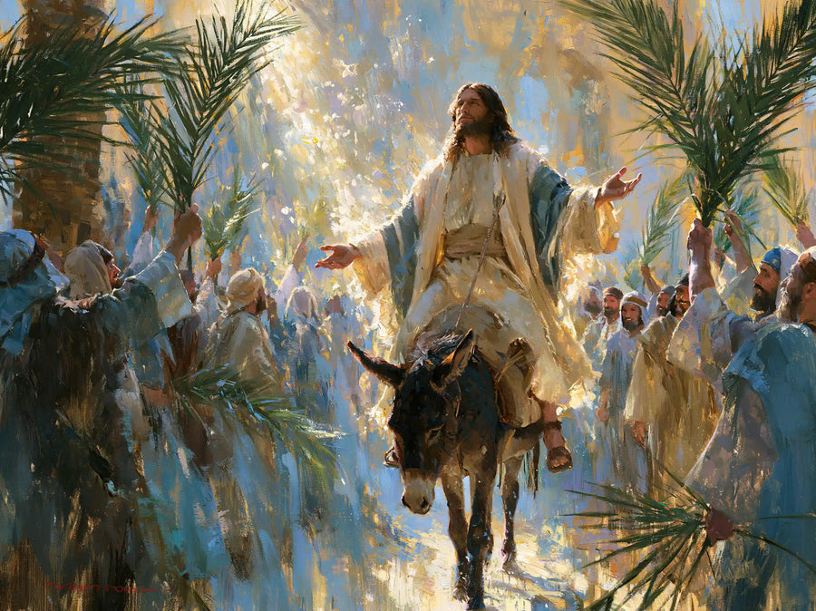 Jesus Enters Jerusalem – Impressionist · Landscape no. 3