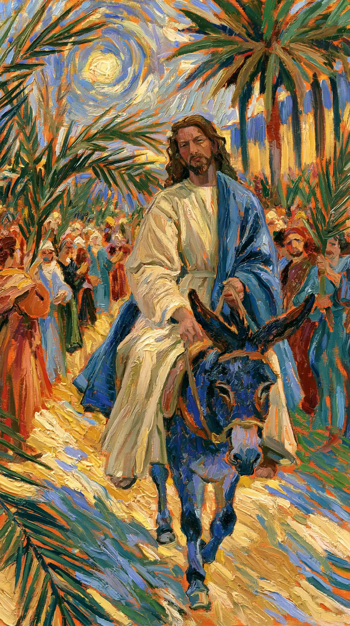 Jesus Enters Jerusalem – Post-Impressionist · Portrait no. 4