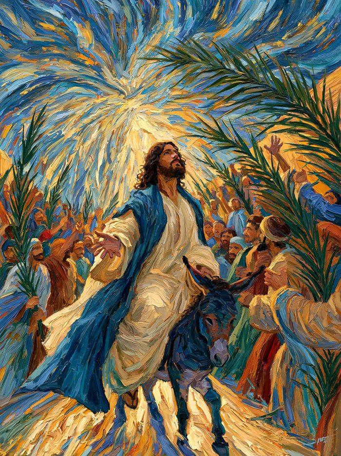 Jesus Enters Jerusalem – Post-Impressionist · Portrait no. 15